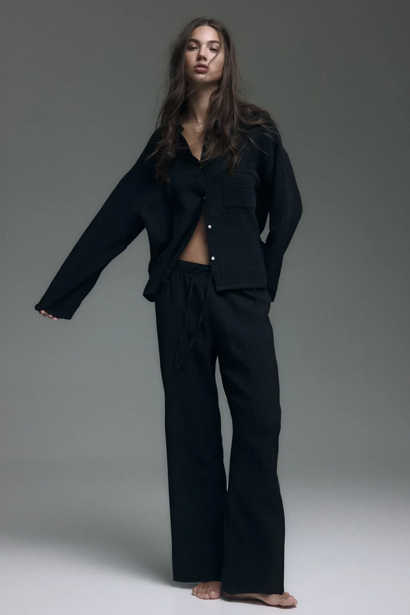 H&M Cotton muslin pyjamas